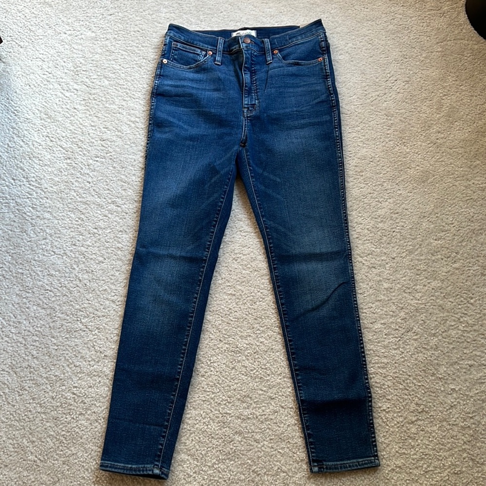 Madewell 10” High Rise Skinny Wendover Wash Size 30 Style MA616